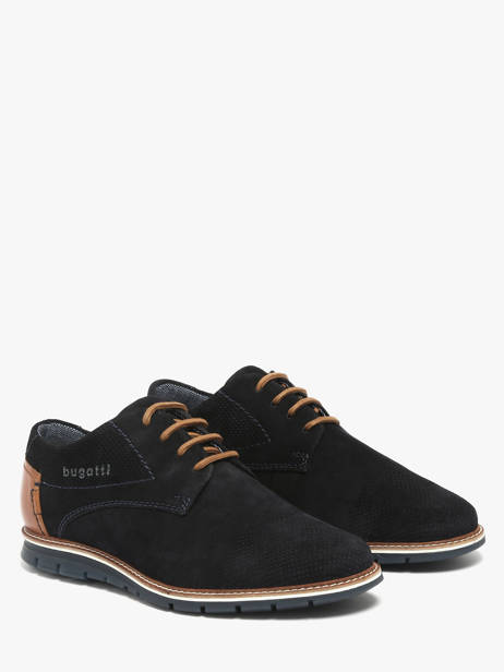 Stadsschoenen Uit Leder Bugatti Blauw men 3319711K ander zicht 1